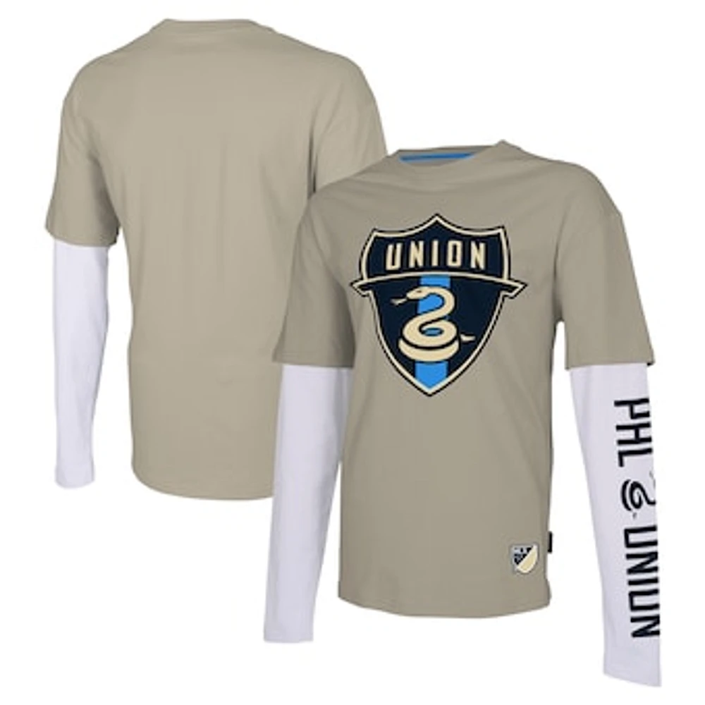 Men's Stadium Essentials Tan Philadelphia Union Status Long Sleeve T-Shirt