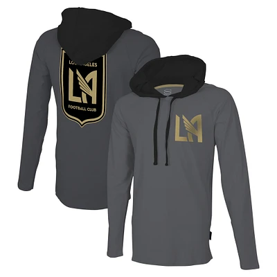 Men's Stadium Essentials Gray LAFC Tradition Raglan Hoodie Long Sleeve T-Shirt