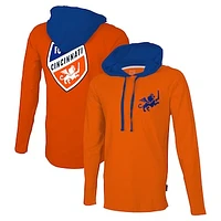 Men's Stadium Essentials Orange FC Cincinnati Tradition Raglan Hoodie Long Sleeve T-Shirt