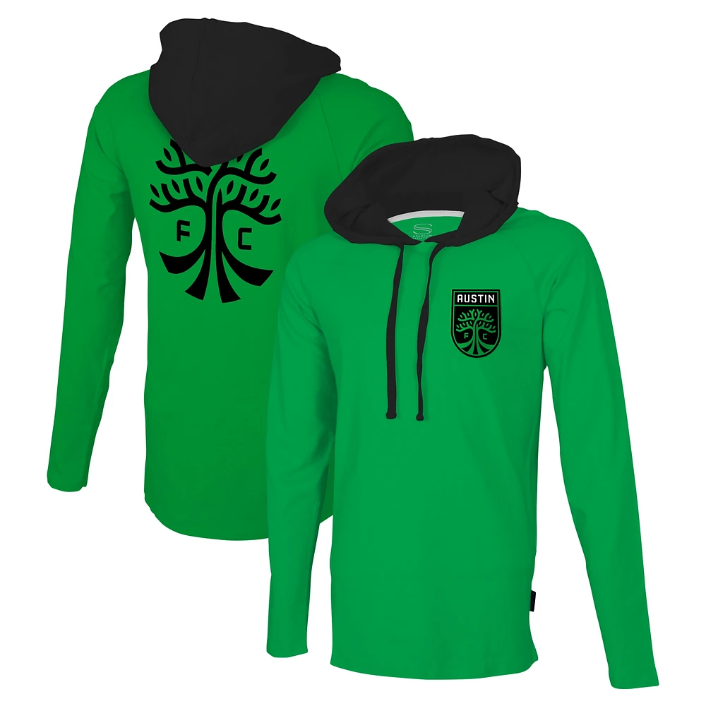 Men's Stadium Essentials Green Austin FC Tradition Raglan Hoodie Long Sleeve T-Shirt