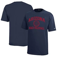 Youth Champion Navy Arizona Wildcats Beach Volleyball Icon Jersey T-Shirt