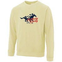 Men's Ahead Yellow Kentucky Derby 150 Sandlake Pullover Sweatshirt