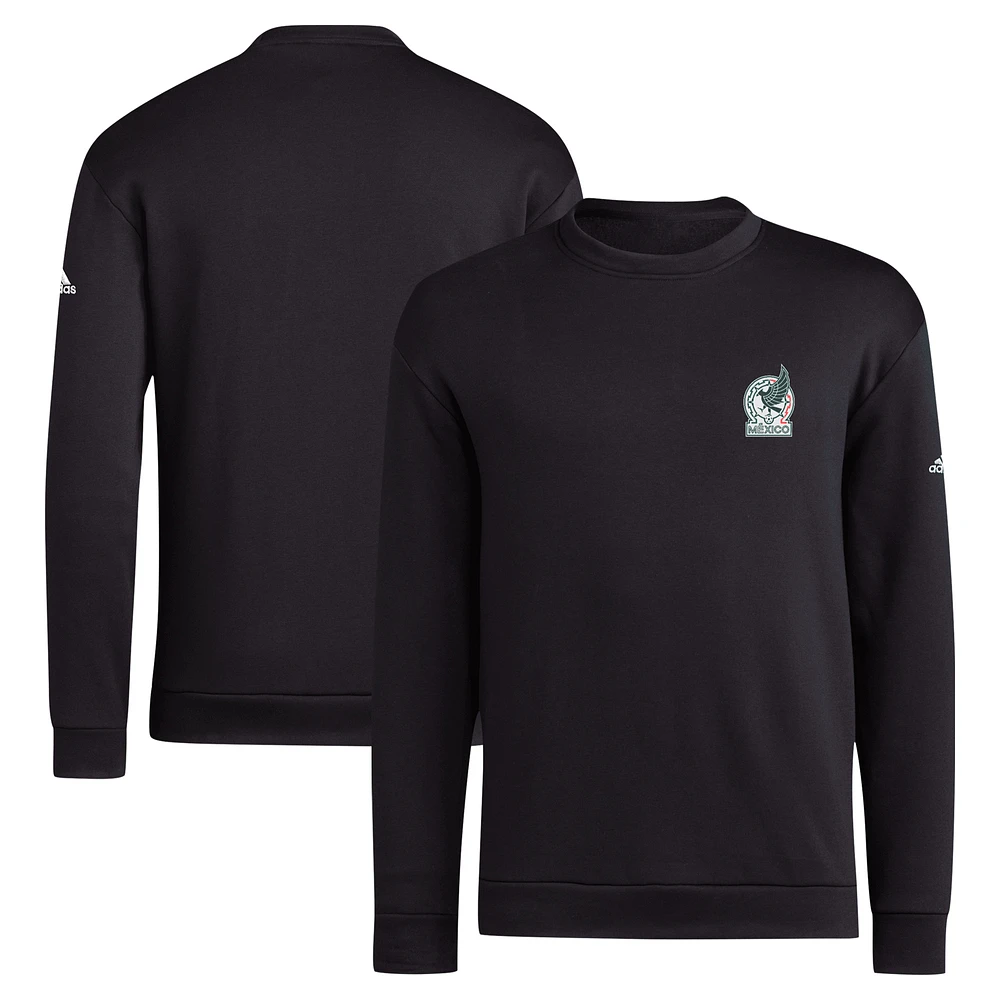 Men's adidas Black Mexico National Team Fleece Pullover Sweatshirt