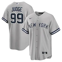 Men's Nike Aaron Judge Gray New York Yankees Big & Tall Road Replica Player Jersey