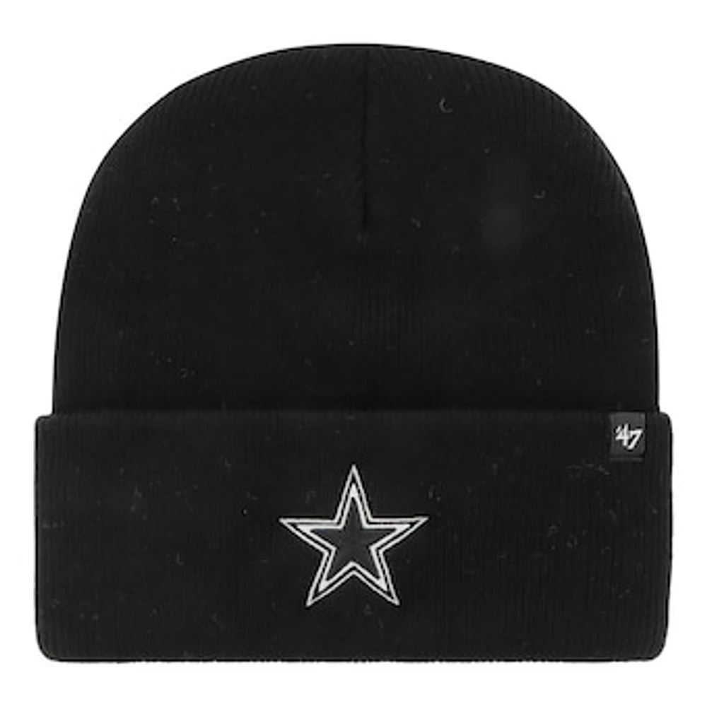 Men's '47 Black Dallas Cowboys Haymaker Cuffed Knit Hat