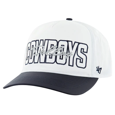 Men's '47 White/Navy Dallas Cowboys Lineman Hitch Adjustable Hat