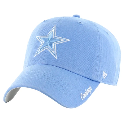 Women's '47 Blue Dallas Cowboys Luminance Cheer Clean Up Adjustable Hat