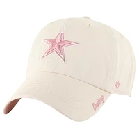 Women's '47  Natural Dallas Cowboys Ballpark Cheer Clean Up Adjustable Hat