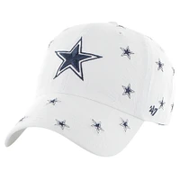 Women's '47 White Dallas Cowboys Confetti Clean Up Adjustable Hat