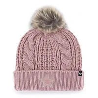 Women's '47 Dusty Rose Dallas Cowboys Meeko Cuffed Knit Hat with Pom