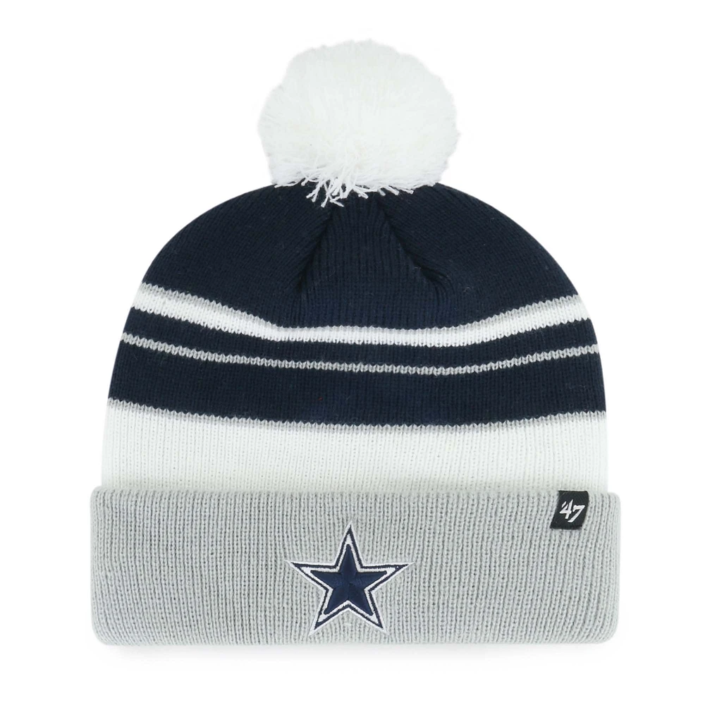 Youth '47 Navy Dallas Cowboys Peewee Cuffed Knit Hat with Pom