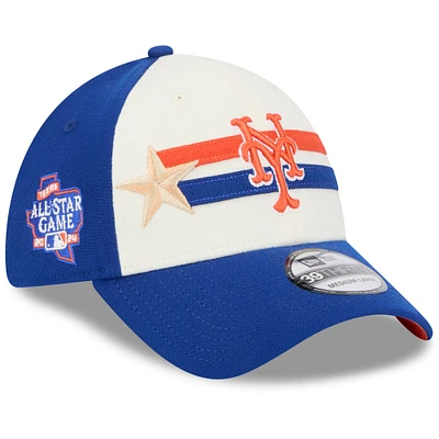 Men's New Era  Cream/Royal New York Mets 2024 MLB All-Star Game Workout 39THIRTY Flex Hat