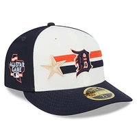 Men's New Era  Cream/Navy Detroit Tigers 2024 MLB All-Star Game Workout Low Profile 59FIFTY Fitted Hat