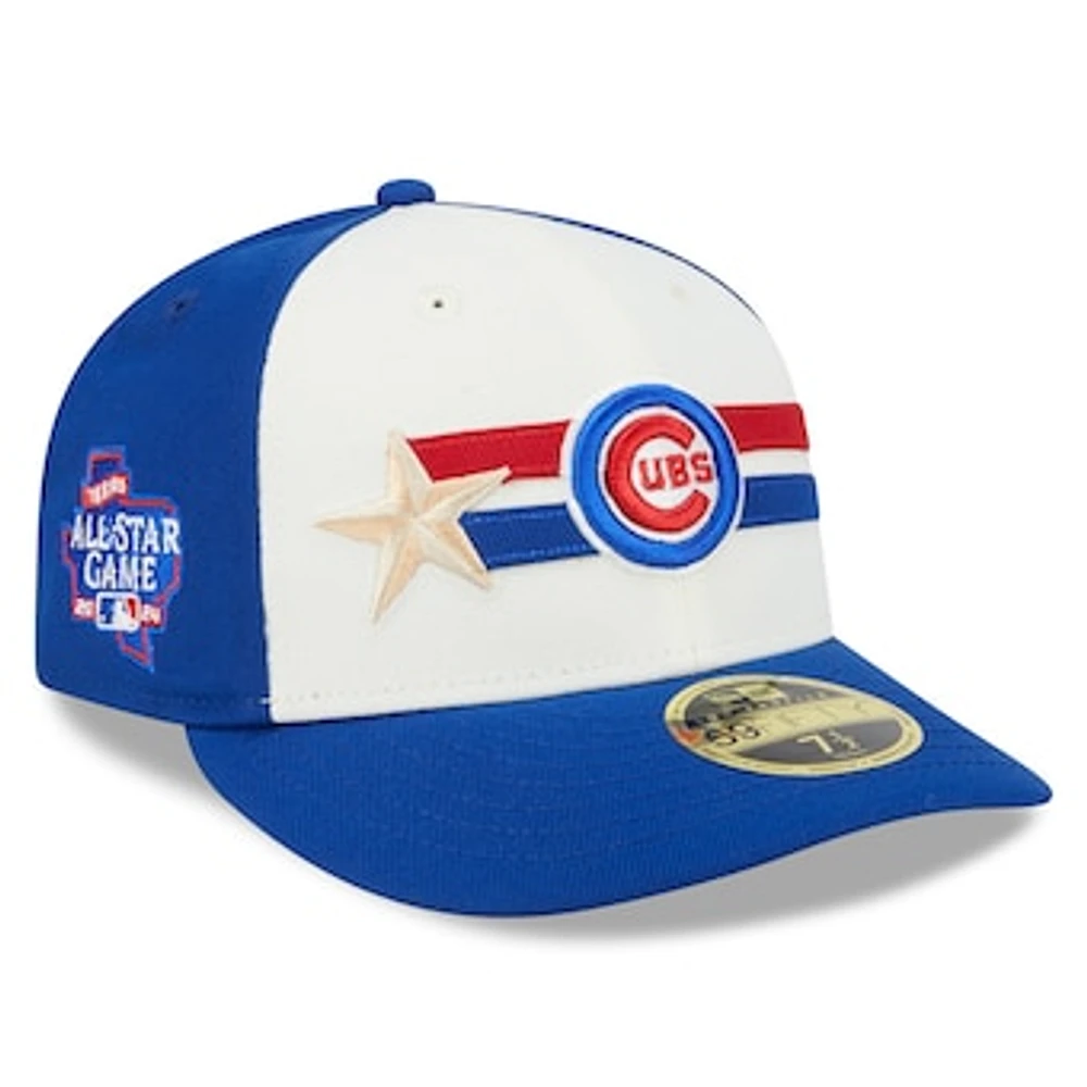 Men's New Era  Cream/Royal Chicago Cubs 2024 MLB All-Star Game Workout Low Profile 59FIFTY Fitted Hat