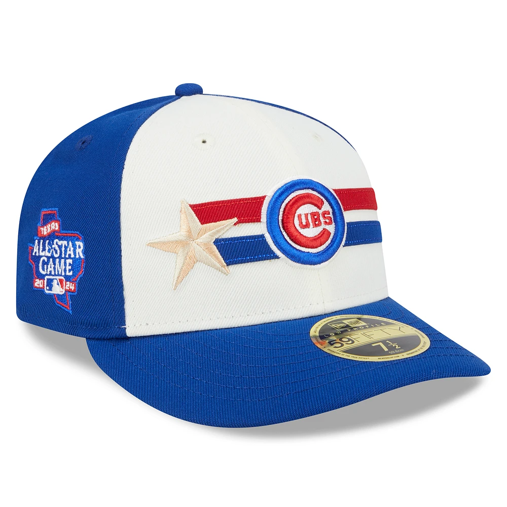 Men's New Era  Cream/Royal Chicago Cubs 2024 MLB All-Star Game Workout Low Profile 59FIFTY Fitted Hat