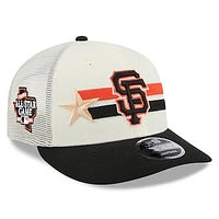 Men's New Era  Cream/Black San Francisco Giants 2024 MLB All-Star Game Workout Meshback Low Profile 9FIFTY Snapback Hat