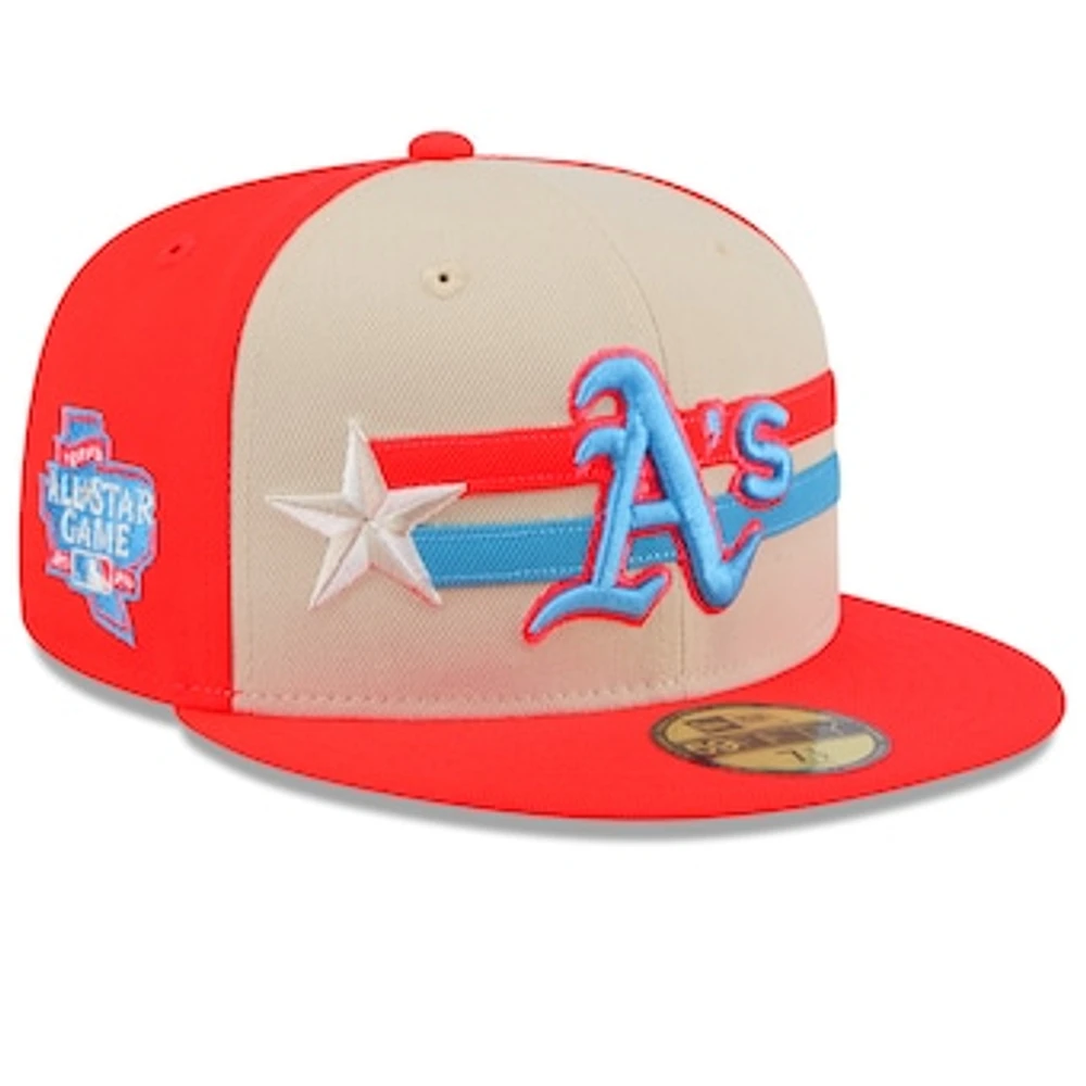 Men's New Era Cream Athletics 2024 MLB All-Star Game 59FIFTY Fitted Hat