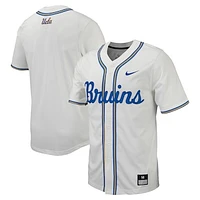 Men's Nike White UCLA Bruins Replica Full-Button Baseball Jersey