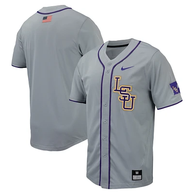 Men's Nike LSU Tigers Replica Full-Button Baseball Jersey