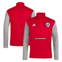 Men's adidas Red Chile National Team AEROREADY Half-Zip Top