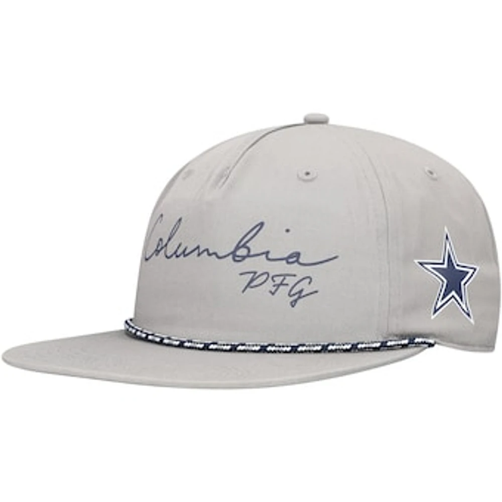 Men's Columbia  Gray Dallas Cowboys PHG Back Tack Adjustable Hat