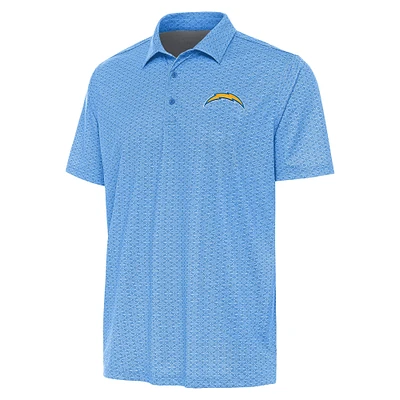 Men's Antigua  Powder Blue Los Angeles Chargers Relic Polo