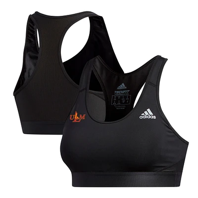 Women's adidas  Black ULM Warhawks Alphaskin Sports Bra