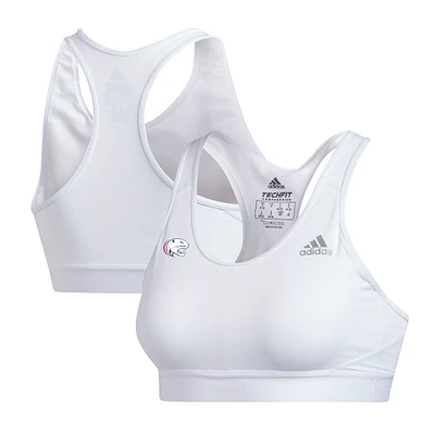 Women's adidas  White South Alabama Jaguars Alphaskin Sports Bra