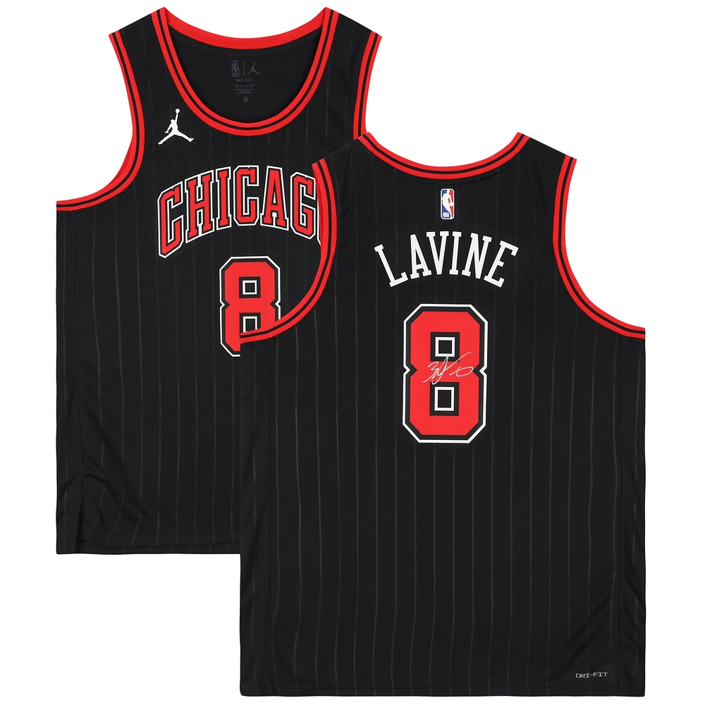 Zach LaVine Chicago Bulls Autographed Black Jordan Brand Statement Edition Swingman Jersey