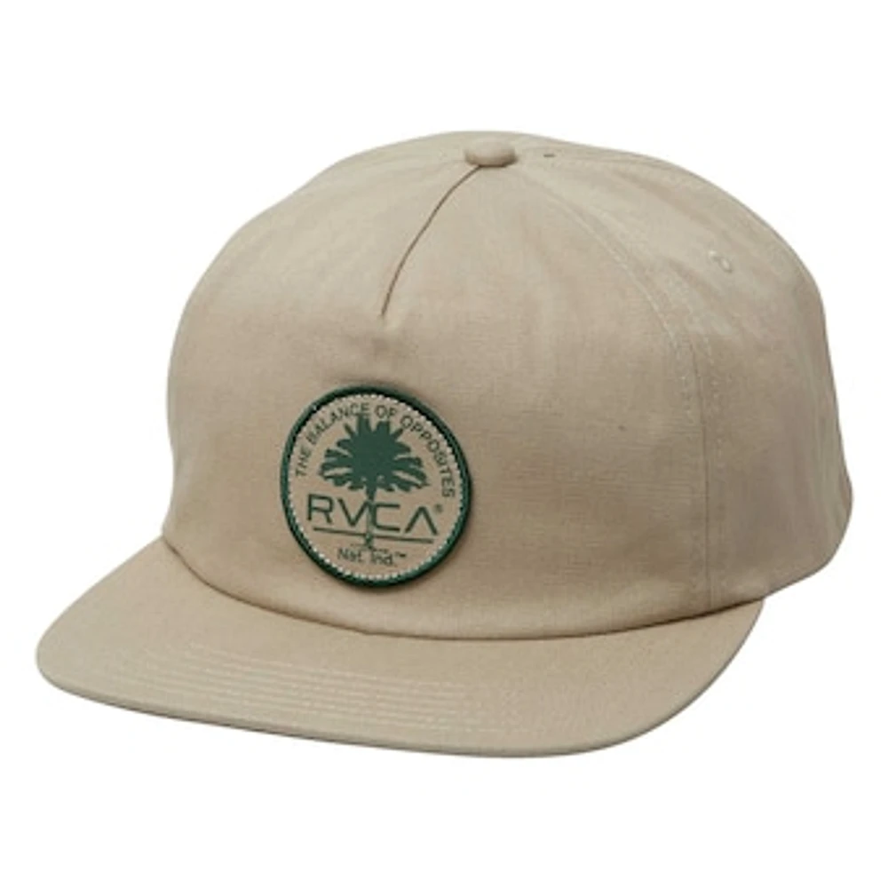 Men's RVCA Khaki Park Stamp Snapback Hat