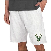 Men's Concepts Sport  Cream Milwaukee Bucks Mainstream Terry Shorts