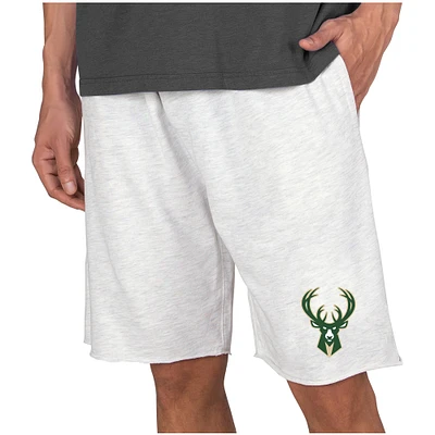 Men's Concepts Sport  Cream Milwaukee Bucks Mainstream Terry Shorts