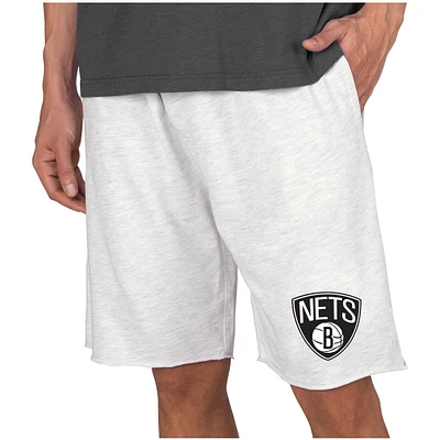 Men's Concepts Sport  Cream Brooklyn Nets Mainstream Terry Shorts