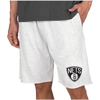 Men's Concepts Sport  Cream Brooklyn Nets Mainstream Terry Shorts