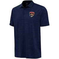 Men's Antigua  Heather Navy Florida Panthers Layout Polo