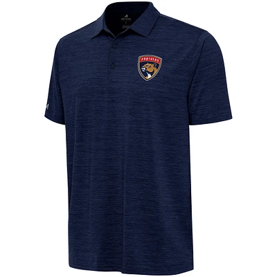 Men's Antigua  Heather Navy Florida Panthers Layout Polo