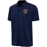 Men's Antigua  Heather Navy Florida Panthers Layout Polo