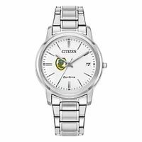 Women's Citizen Watch Silver Point Loma Sea Lions Eco-Drive Dial Stainless Steel Watch