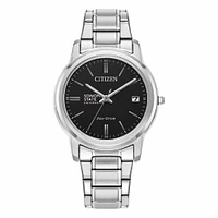 Women's Citizen Watch Silver Sonoma State Seawolves Eco-Drive Black Dial Stainless Steel Watch