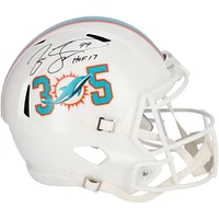 Limited Edition of 6: Jason Taylor Miami Dolphins Autographed Riddell Replica Helmet with Inscription