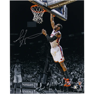 Amar'e Stoudemire New York Knicks Autographed 16" x 20" Spotlight Dunk vs. Miami Heat Photograph