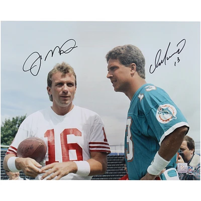 Dan Marino Miami Dolphins & Joe Montana San Francisco 49ers Autographed 16" x 20" Photograph