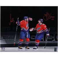 Alex Ovechkin and T.J. Oshie Washington Capitals Autographed 16" x 20" Dual Celebration Photograph