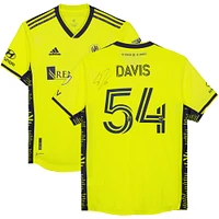 Sean Davis Nashville SC Autographed Match-Used #54 Yellow Jersey from the 2023 MLS Season