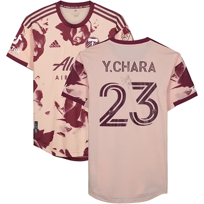 Yimmi Chara Portland Timbers Autographed Match-Used #23 Pink Jersey from the 2023 MLS Season