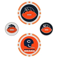 WinCraft Chicago Bears 4-Pack Ball Markers Set