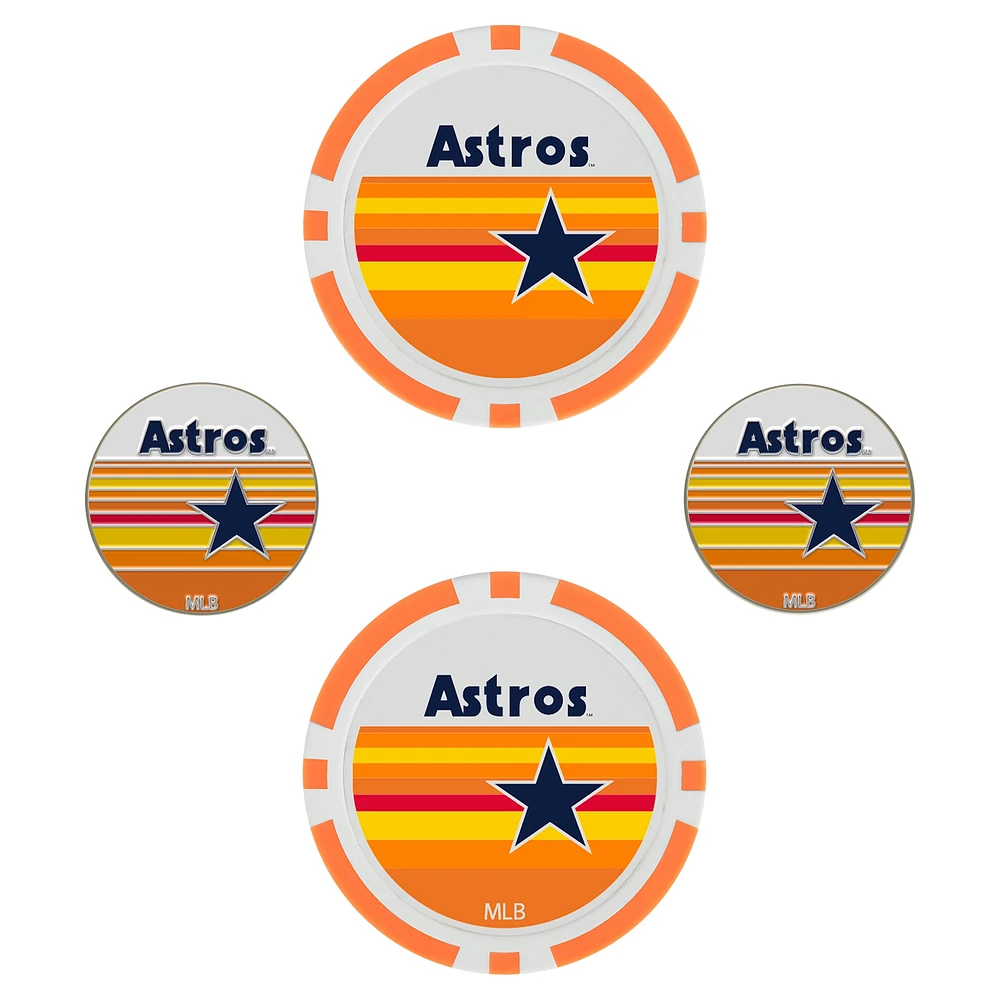 WinCraft Houston Astros 4-Pack Ball Markers Set