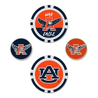 WinCraft Auburn Tigers 4-Pack Ball Markers Set