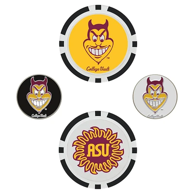 WinCraft Arizona State Sun Devils 4-Pack Ball Markers Set