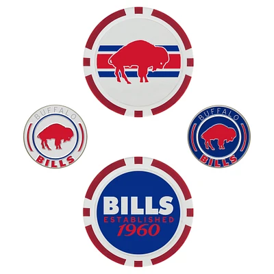 WinCraft Buffalo Bills 4-Pack Ball Markers Set